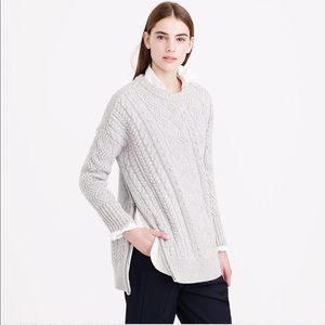 ❄️Wool Side-zip Cable Sweater